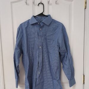 Jos. A. Bank Classic Blue Striped Dress Shirt